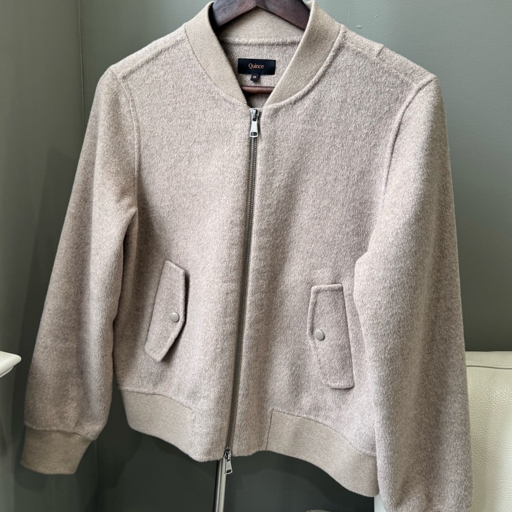 Quince Merino Wool Bomber Jacket - Picture 11 of 15